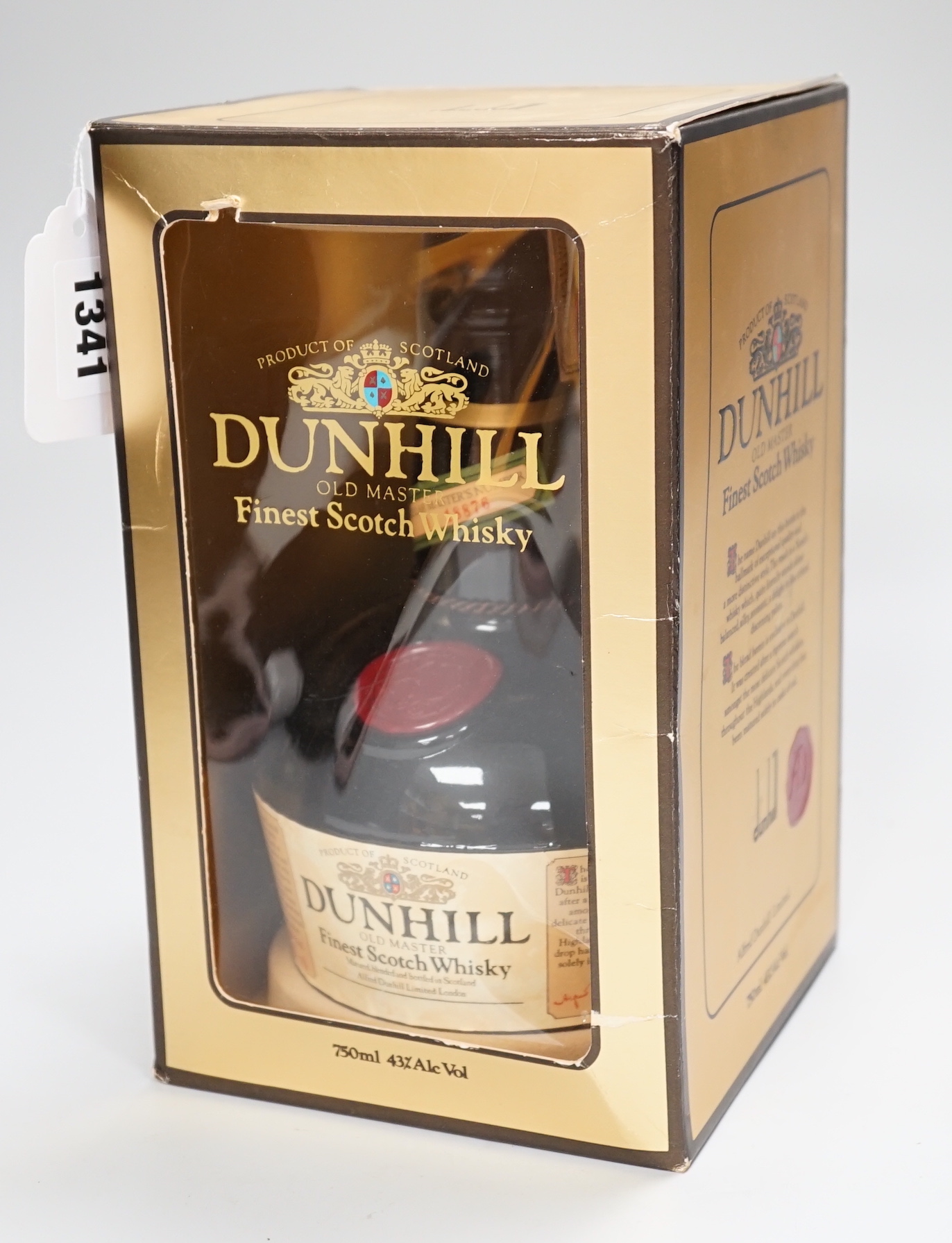 Dunhill Old Master Scotch Whisky, 750ml, boxed